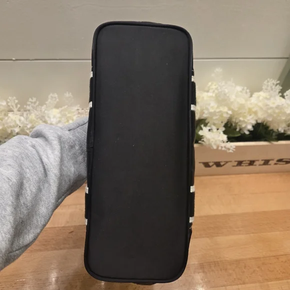 Coach Hamptons Weekend Expandable Tote Bag Small Black Nylon Y2K - Picture 5 of 14